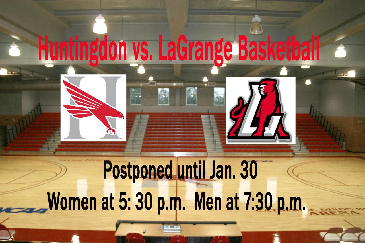 Wednesday&rsquo;s Huntingdon-LaGrange basketball games postponed