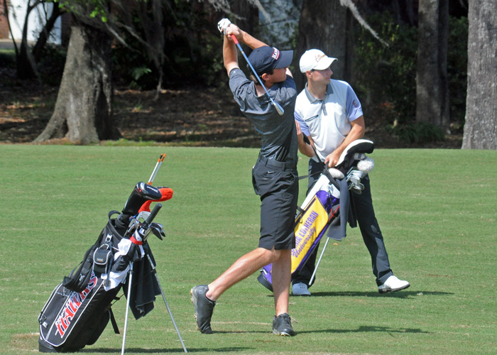 Will Thrash tied his best collegiate round with a 2-under-par 70 on Saturday in the USA South Athletic Conference Tournament. (Photo by Sydney Robbins)