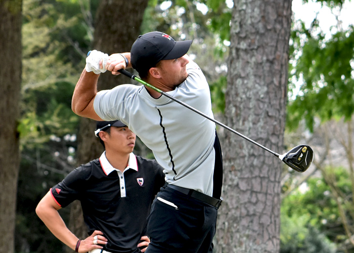 Senior Addison Lambeth shot a 2-over-par 74 in the final round of the NCAA Division III Men's Golf Championship. Lambeth and teammate Stephen Shephard both tied for ninth with a four-round total of 5-over 293. As a team Huntingdon tied for fourth. (Photo by Wesley Lyle)