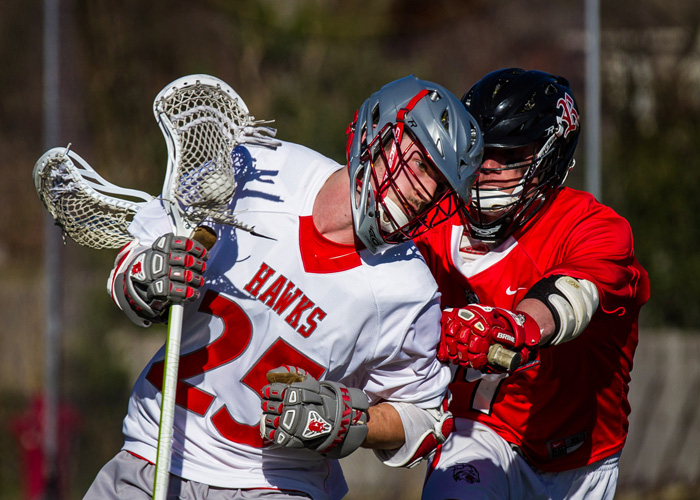 Davis Dalton had a goal and an assist in Saturday's 6-5 loss to Rhodes College. (Photo by Christopher Morgan)