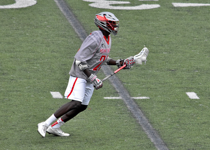 Junior Kendrick Ballard scored a career-high five goals in Saturday's 15-9 loss to Methodist University. (Photo by Wesley Lyle)