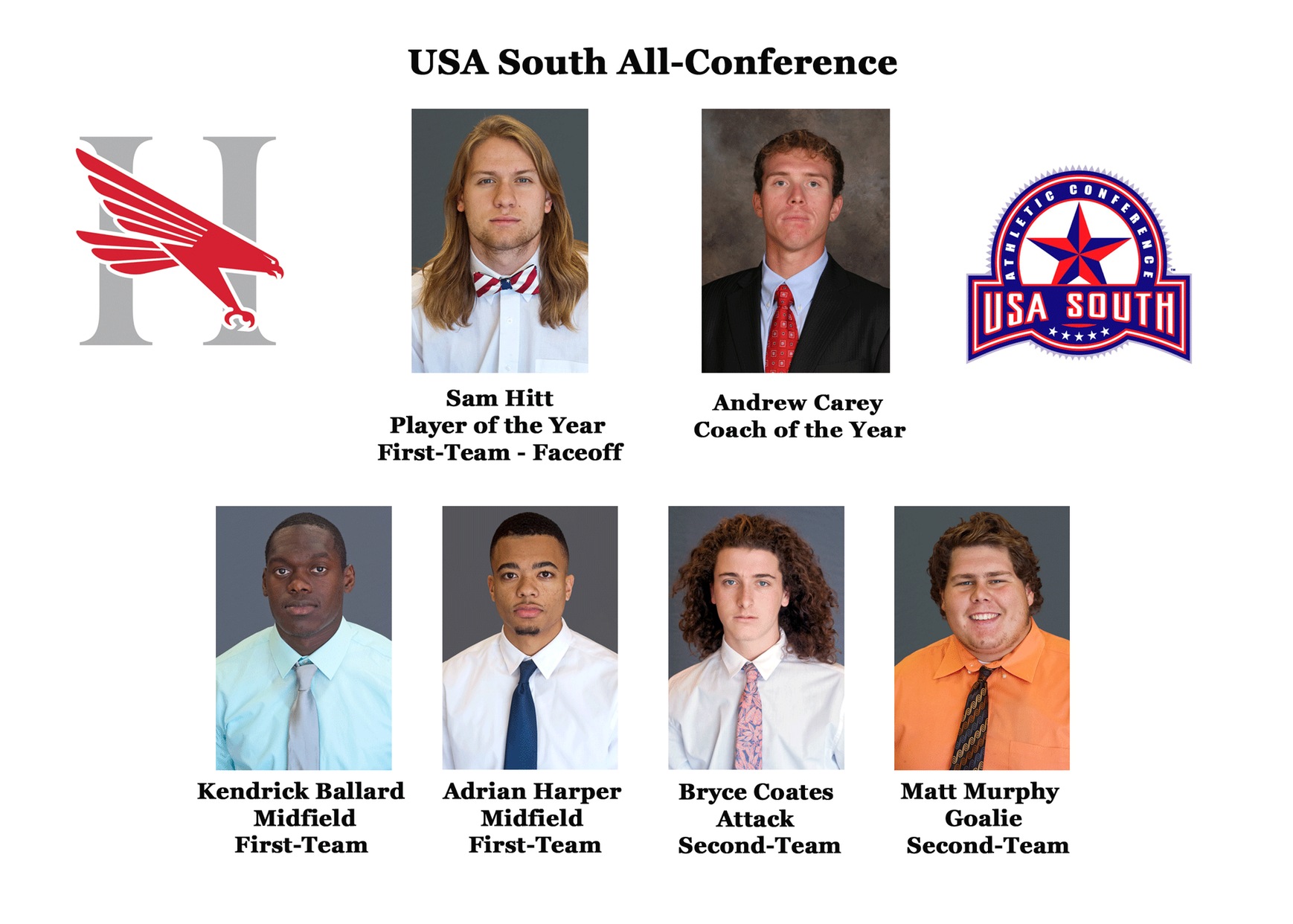 Hitt and Carey lead All-Conference team for Hawks