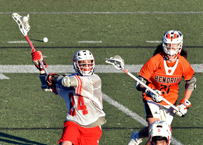 Seth Howe scored two goals in Friday's loss to Hendrix.