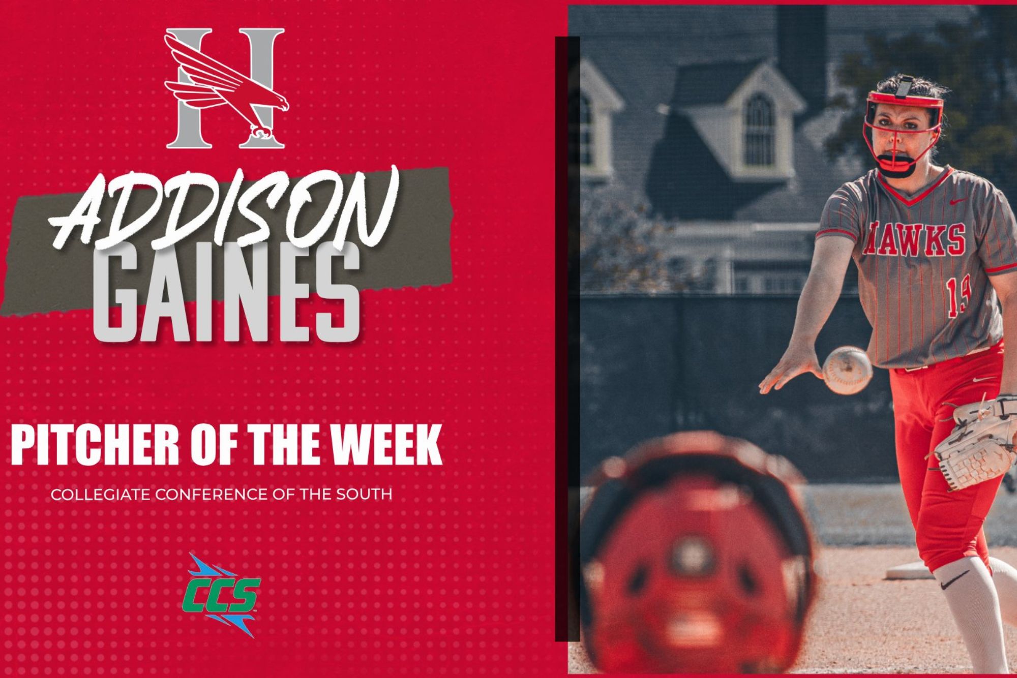 Gaines Named CCS Pitcher Of The Week