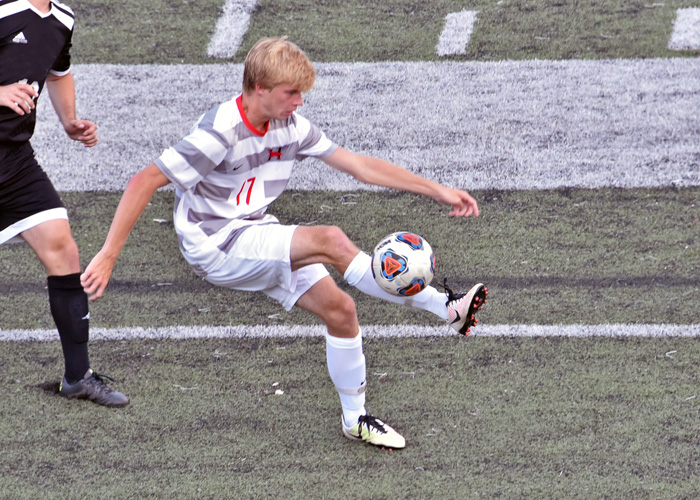 Mac Puller scored Huntingdon's lone goal in Tuesday's 2-1 loss at Sewanee.