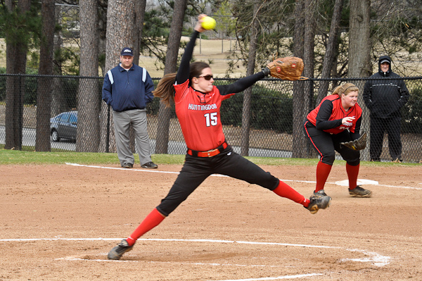 McClure's perfect game highlights softball sweep of Wesleyan