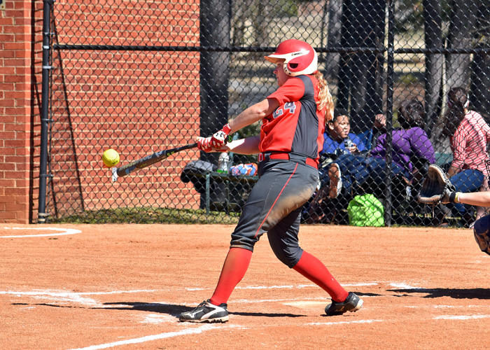 Jessica Swindle had two hits, an RBI and a run in Thursday's doubleheader at Birmingham-Southern. Swindle was the starting pitcher in Game 2 and struck out one, walked four, gave up three hits and one earned run in five innings.