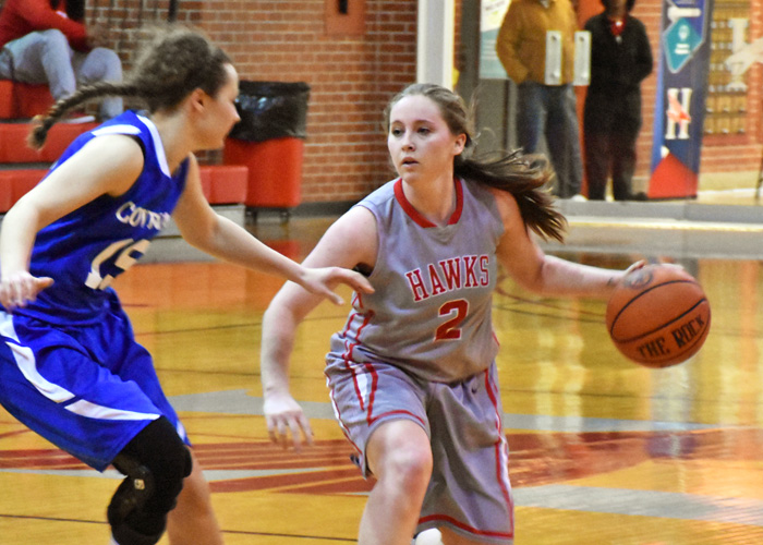 Senior Savannah Ward had nine points, six assists and four rebounds in Saturday's loss to Covenant.