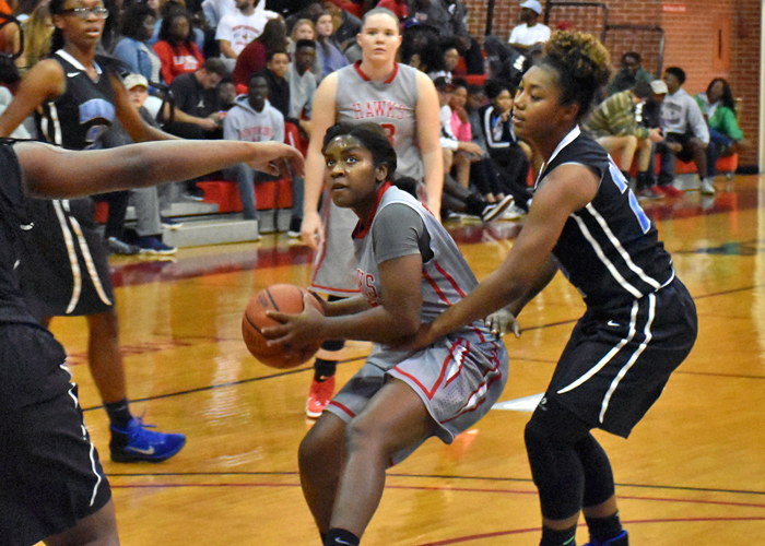 Senior Jello Weatherspoon scored 15 points, had seven assists and recorded five rebounds in Sunday's 73-59 win over Wesleyan. (Photo by Wesley Lyle)