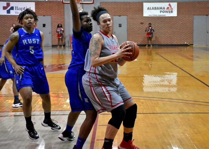 Junior Juliette Harp scored 26 points, pulled down 19 rebounds and blocked three shots to power Huntingdon in a 72-57 win over Salem in the USA South Athletic Conference Tournament on Saturday.