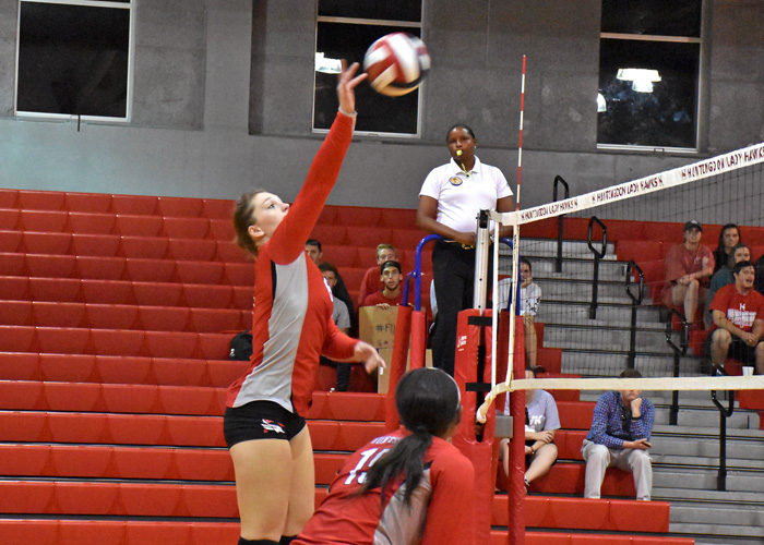 Kalen Morgan recorded 11 kills in Tuesday's win over LaGrange.
